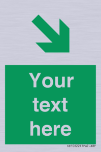 Custom Safe condition: Green Down right arrow